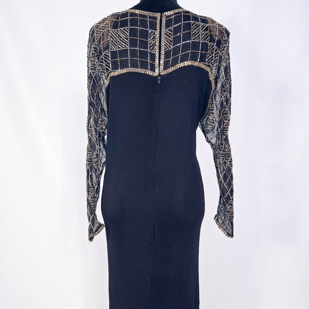 Veena Vintage Beaded Cocktail Dress - Picture 6 of 14